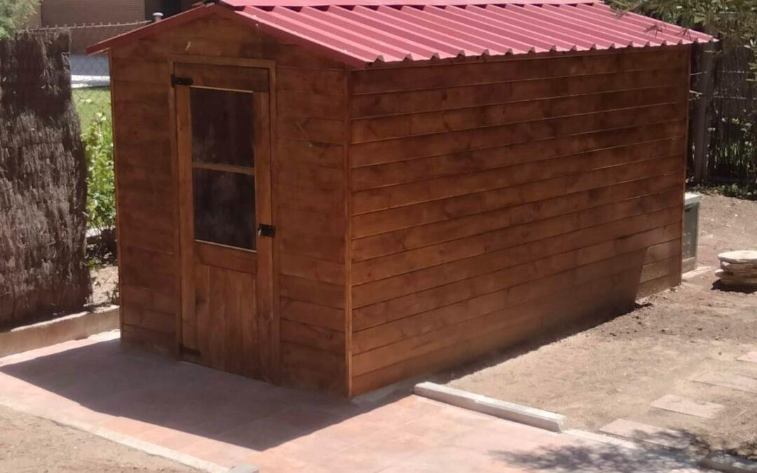 Casa madera en jardin